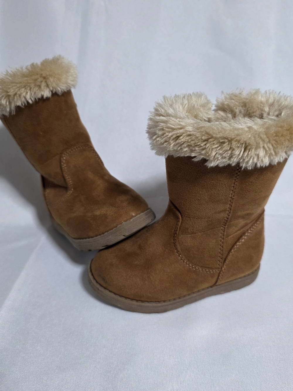Toddler Girls Leah Faux Fur Trim Suede Fall/Winter Boots